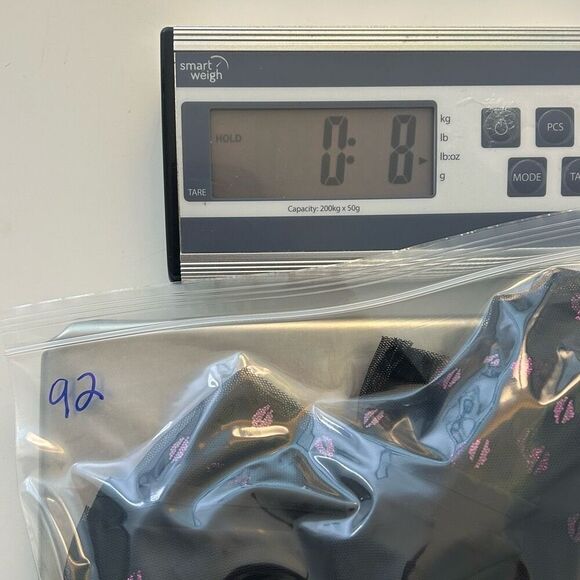 Betsey Johnson Vintage Black Mesh Midi Dress Pink Lip Fairy Goth Y2K Size 8 - Picture 14 of 14